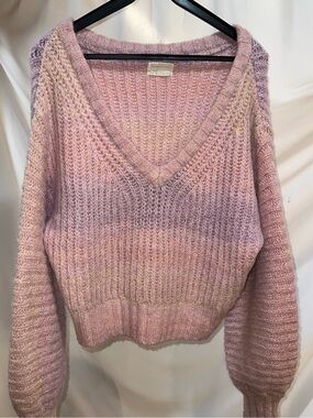 Ombre V-Neck Sweater